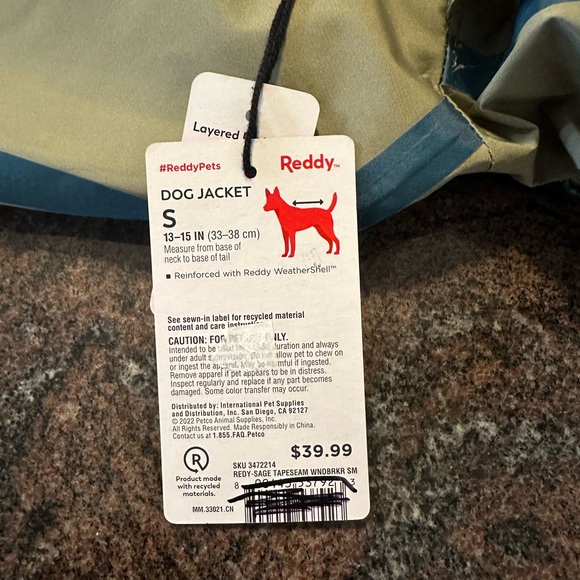 NWT Reddy Dog Raincoat size small - Picture 3 of 10